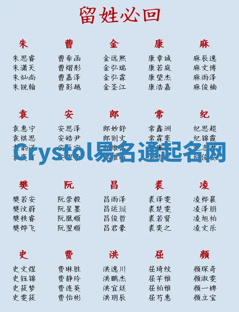Crystol易名通起名网