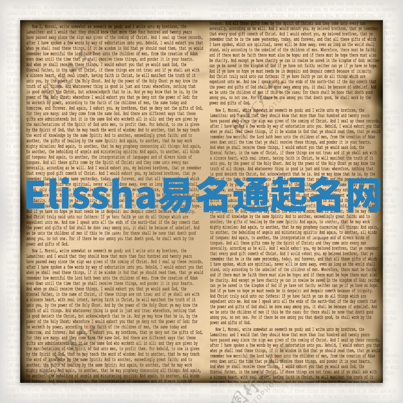 Elissha易名通起名网 Elissha易名通起名网